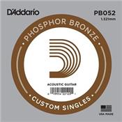 5 CORDES A L'UNITE D'ADDARIO FILEES PHOSPHOR BRONZE GAUGE 52