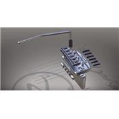 VIBRATO STRAT FLOYD ROSE RAIL TAIL CHROME US 56mm