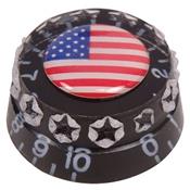 1 BOUTON LOUPE CRANTE DRAPEAU US ETOILES METRIQUE
