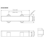 MICRO DELANO JAZZ-BASS JC5-AL SINGLE COIL 5 CORDES DIMENSIONS FENDER MANCHE
