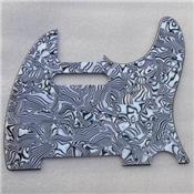 PICKGUARD TELECASTER STANDARD BLACKWHITE SHELL