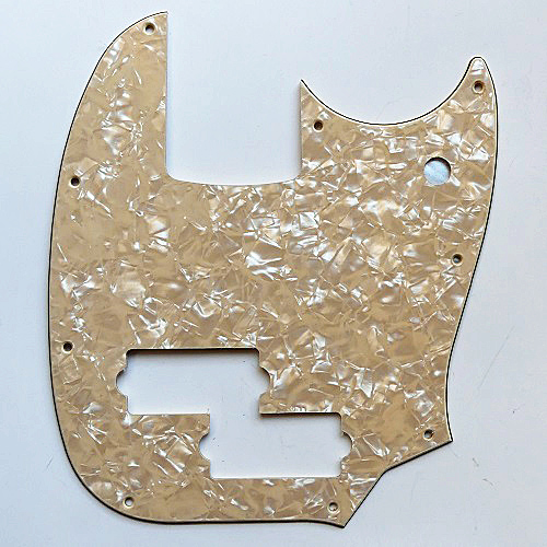 PICKGUARD FENDER MUSTANG BASS PJ CREAM PEARL WD MUSIC