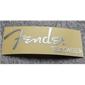 LOGO FENDER TELECASTER AUTOCOLLANT ARGENT