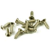 10 VIS NICKEL PLAQUES PHILLIPS GIBSON 10x2.5mm