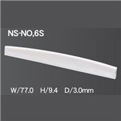 SILLET CHEVALET GUITARE PLASTIQUE FOLK 77x3x9.4mm