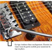 TIGE DE VIBRATO A ENFONCER ET VISSER 6mm CHROME