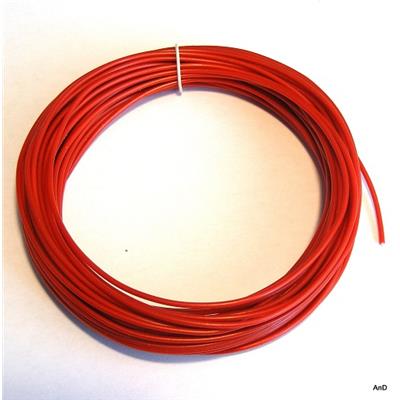 FIL CABLAGE MICRO VINTAGE SILICONE ROUGE 50cm