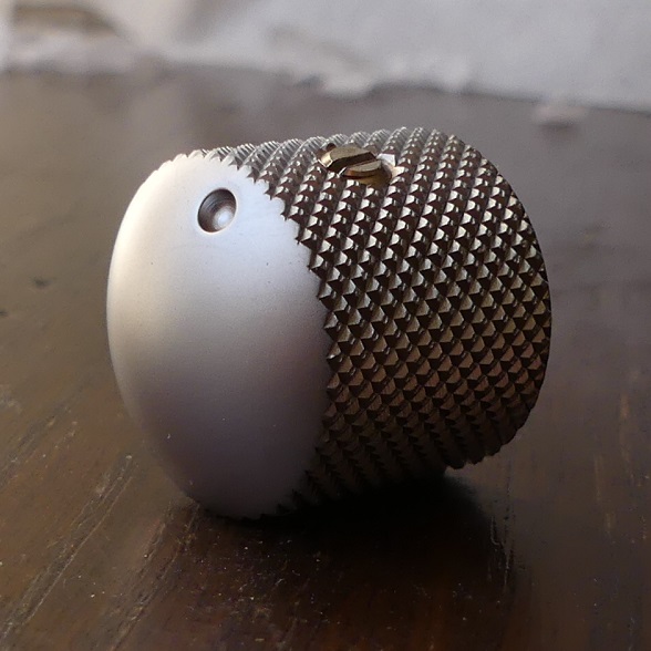 SCHALLER DOME KNOB SATIN CHROME 177 SCHALLER