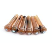BRIDGE PINS ACOUSTIC GUITAR 5.1mm TORTOISE ABALONE DOT