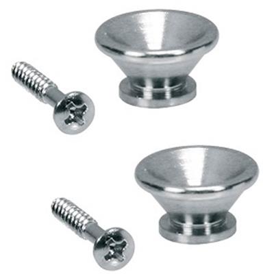 2 ATTACHE-COURROIE CHROME VINTAGE 17mm