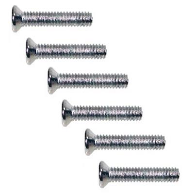 12 VIS COURTES MICRO CHROME 2.6x12mm