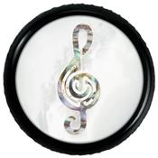 1 BOUTON DOME ROUND WARWICK NOIR CLE DE SOL