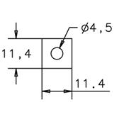 1 BLOC CORDES SILLET TETE FLOYD ROSE NOIR