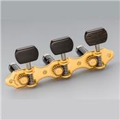 SCHALLER HAUSER GRANDTUNE CLASSIC SATIN DORE EBENE AXES NOIRS ROLLER