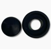 1 PETIT BOUTON ETAGE DOME NOIR ALLPARTS (8/6mm)