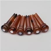6 CHEVILLES GUITARE TORTOISE POINT MOP 5.1mm
