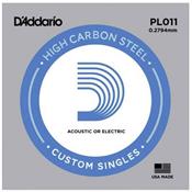 5 CORDES A L'UNITE D'ADDARIO HIGH CARBON STEEL GAUGE 11