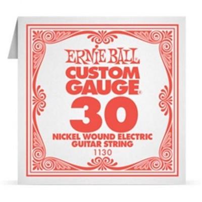 6 CORDES A L'UNITE ERNIE BALL SLINKY GAUGE 30 CORDE FILEE
