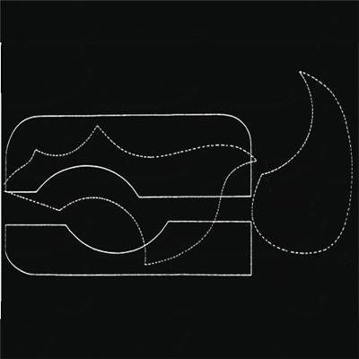 PLAQUE PICKGUARD AUTOCOLLANTE UNIVERSELLE NOIRE