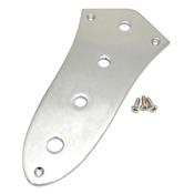 PLAQUE DE CONTROLE JAZZ BASS CHROME 4 TROUS 8mm