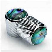 1 BOUTON DOME CHROME TOP ABALONE 6.35mm
