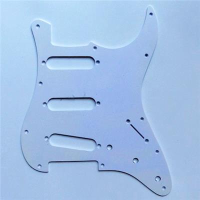 PICKGUARD STRAT SSS VINTAGE '62 BLANC 1 PLI BOSTON