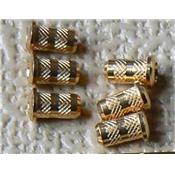 6 FERRULES BODY GUITARE TOP DOREES 4x5,5x8mm