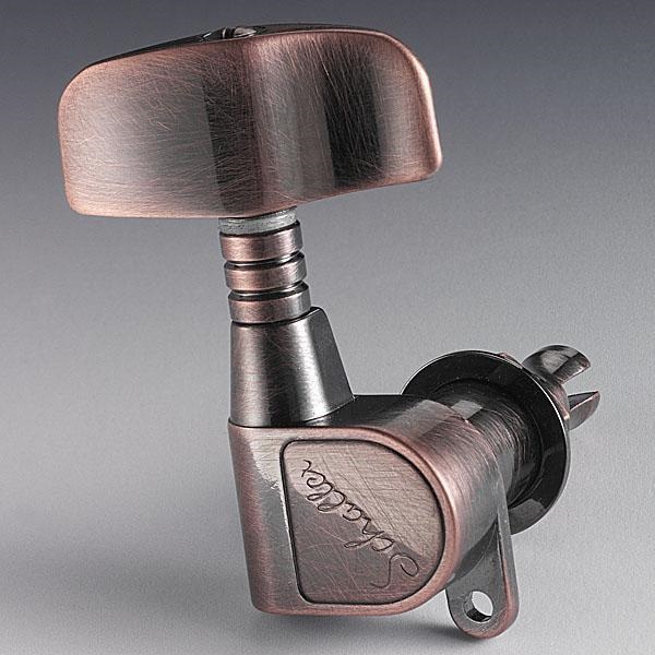 M4 180 BASS MACHINE HEADS 3x2 VINTAGE COPPER SCHALLER