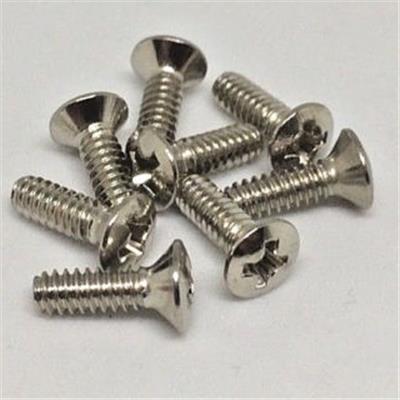 2 VIS CHROME SELECTEUR MICROS METRIQUE TETE OVALE