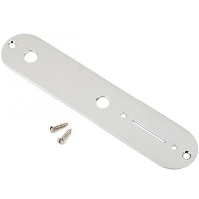 PLAQUE CONTROLE TELECASTER CHROME US + VIS FENDER