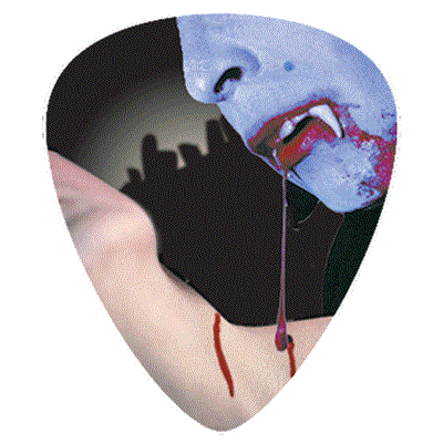 1 MEDIATOR HOT PICKS HOLOGRAMME VAMPIRE BITE