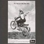 T.SHIRT FENDER VINTAGE AD BIKER TAILLE L