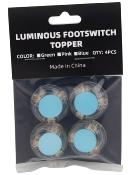 4 CAPUCHONS BOSTON FOOTSWITCH PHOSPHORESCENTS BLEUS