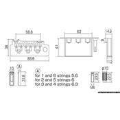 VIBRATO STRAT WILKINSON/GOTOH VS100N DORE