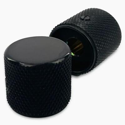 2 BOUTONS DOME PLAT NOIRS ALLPARTS 19,8x18.5x6.35mm