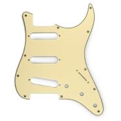 PICKGUARD SSS STANDARD STRAT VINTAGE CREME 3 PLIS
