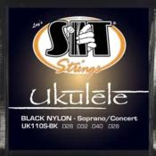 CORDES UKULELE BLACK NYLON SOPRANO CONCERT SIT UK110S-BK