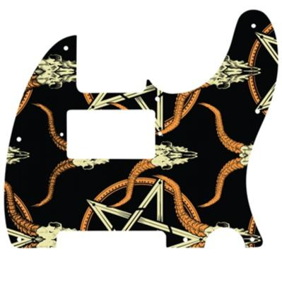 PICKGUARD TELE GRAPHIC OCCULT PENTAGRAM H HUMBUCKER WD