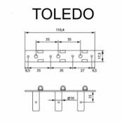 MECANIQUES CLASSIQUE TOLEDO NOIR BOUTONS EBENE APARICIO