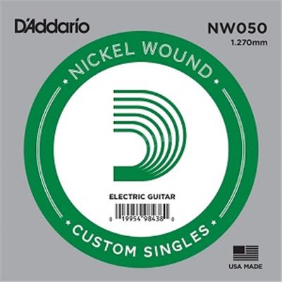 5 CORDES A L'UNITE D'ADDARIO FILEES NICKEL GAUGE 50