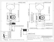1 MECANIQUE BASSE HIPSHOT HB2 CHROME FENDER 67-82