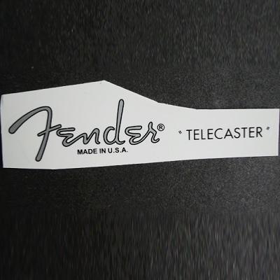 LOGO FENDER TELECASTER DECALCOMANIE ARGENT LONG