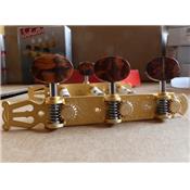 SCHALLER LYRA GRANDTUNE CLASSIC SATIN GOLD SNAKEWOOD WHITE ROLLER