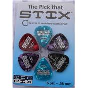 BLISTER DE 6 MEDIATORS ICE PIX SUCCION 0.58mm