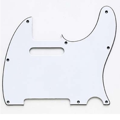 PICKGUARD TELE BLANC 3 PLIS US ALLPARTS
