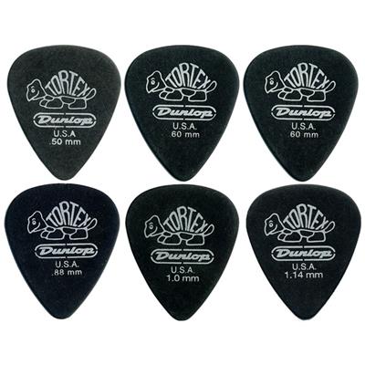 12 MEDIATORS DUNLOP PITCH BLACK STANDARD .60mm