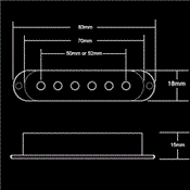 3 CAPOTS MICROS STRATOCASTER NOIRS STANDARD ALLPARTS