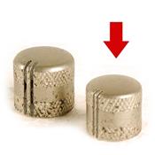 1 BOUTON DOME SANDBERG NICKEL AGE SMALL 15.1x14x6mm