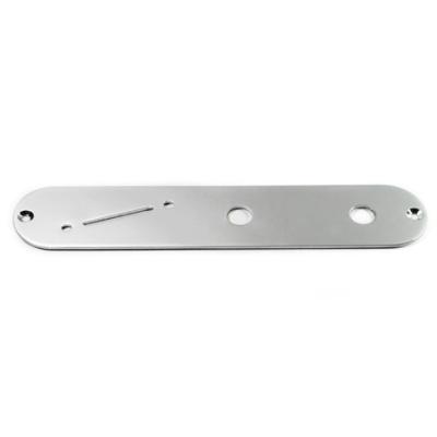 PLAQUE CONTROLE TELECASTER CHROME BIAIS + VIS 9.6mm