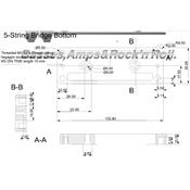 CHEVALET BASSE 2 PIECES WARWICK 5 CORDES NOIR